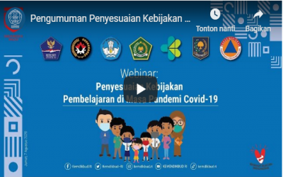 Pengumuman Penyesuaian Kebijakan Pembelajaran di Masa Pandemi Covid-19